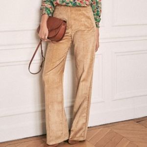 Sezane corduroy Martin trousers, size 6, gold / yellow ochre